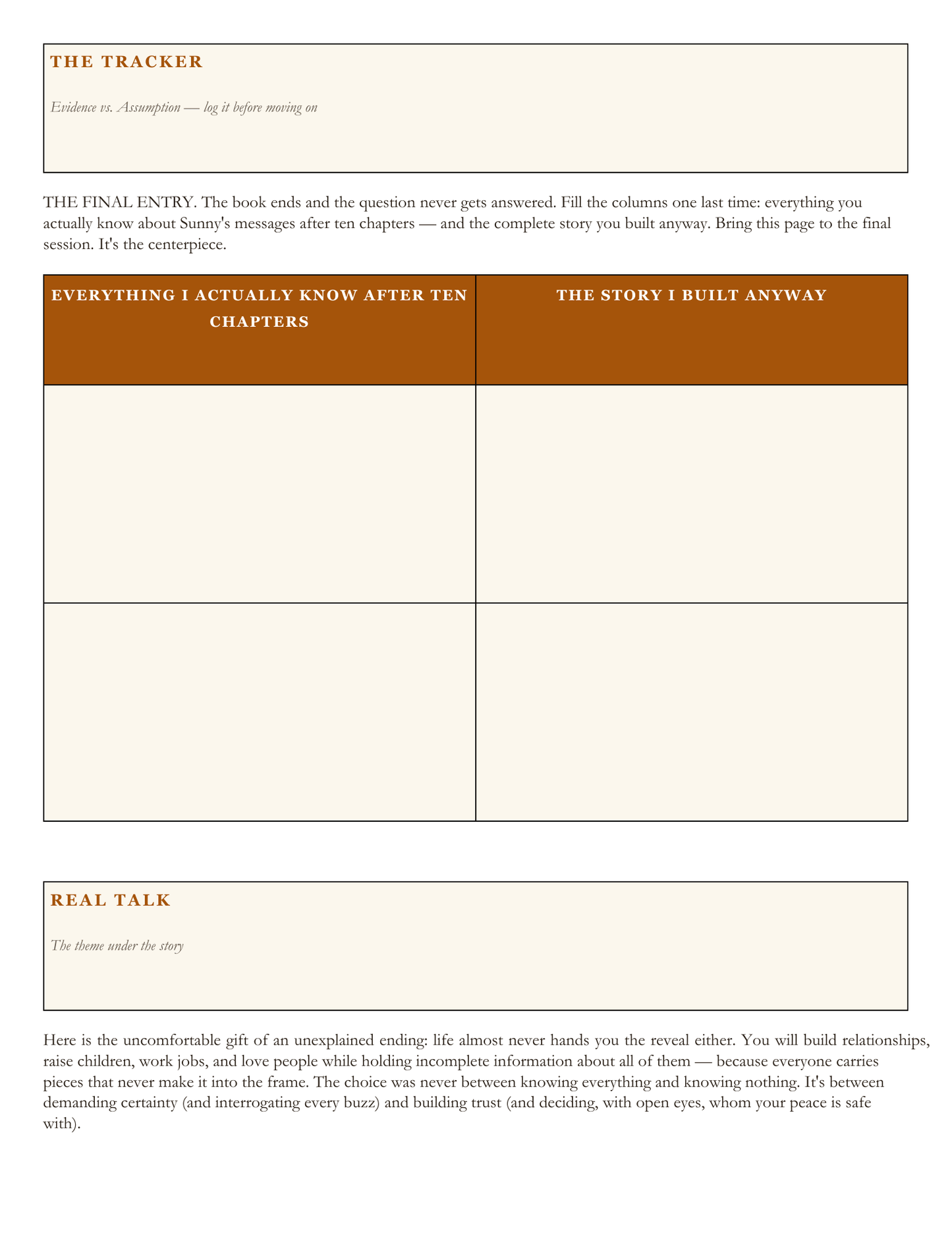 OPEN LENSES: A Memoir from a Shooter — Workbook