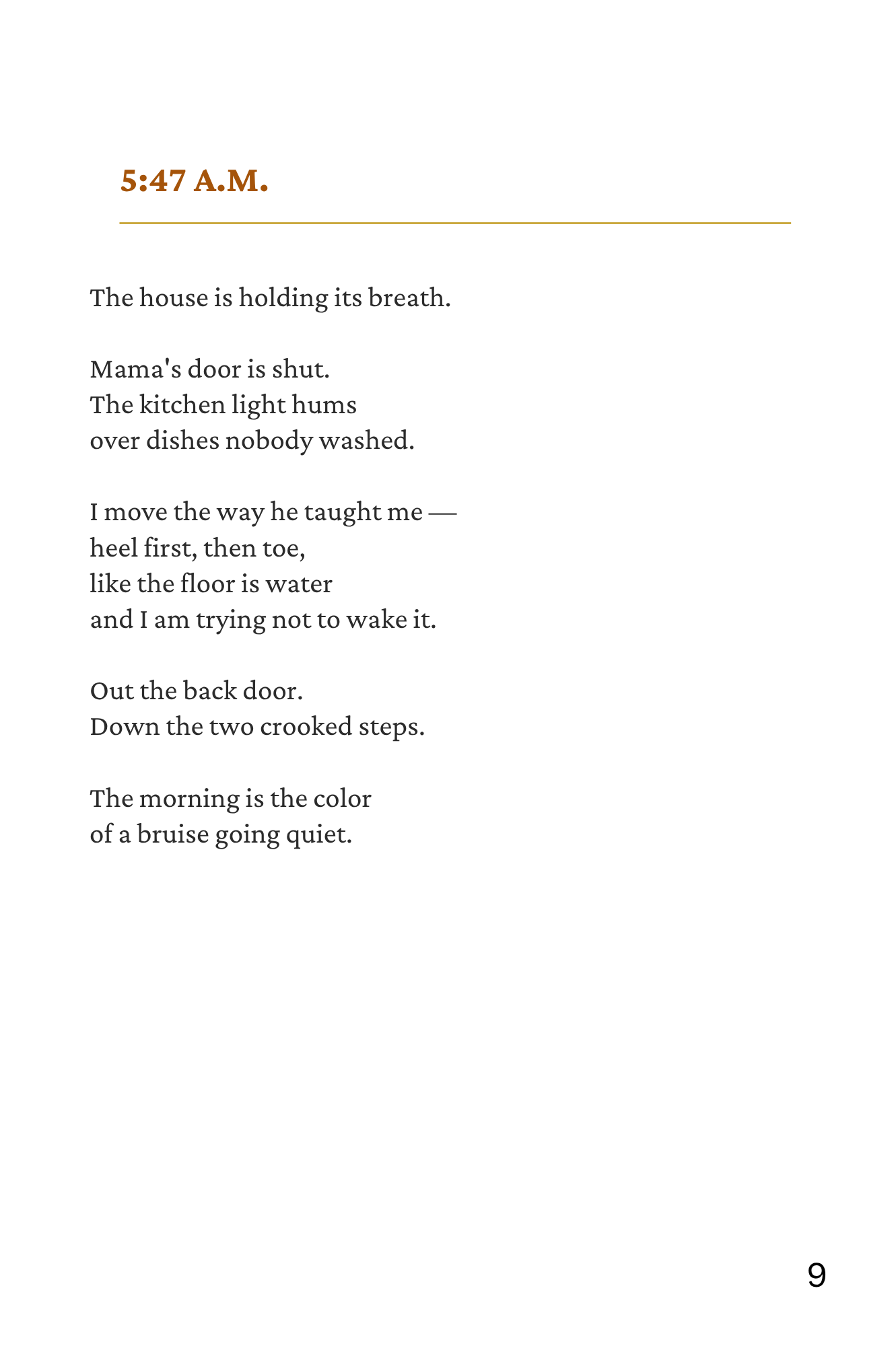 12 O'CLOCK NEVER CAME A Novel in Verse