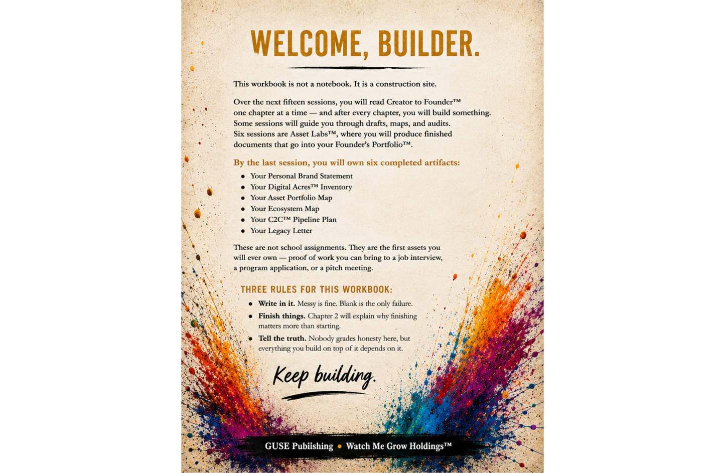 Creator to Founder™ Workbook