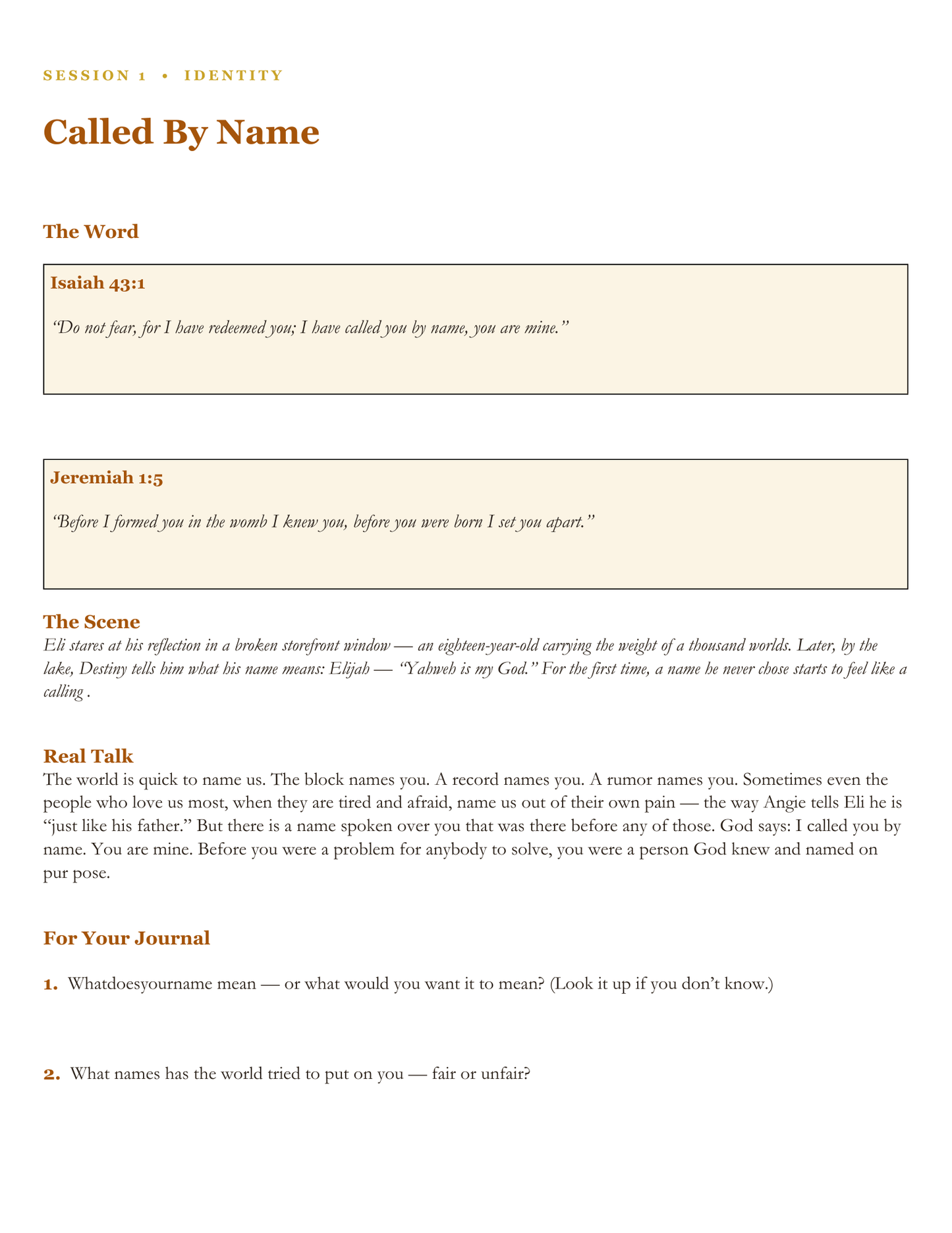 Nights of Destiny Workbook