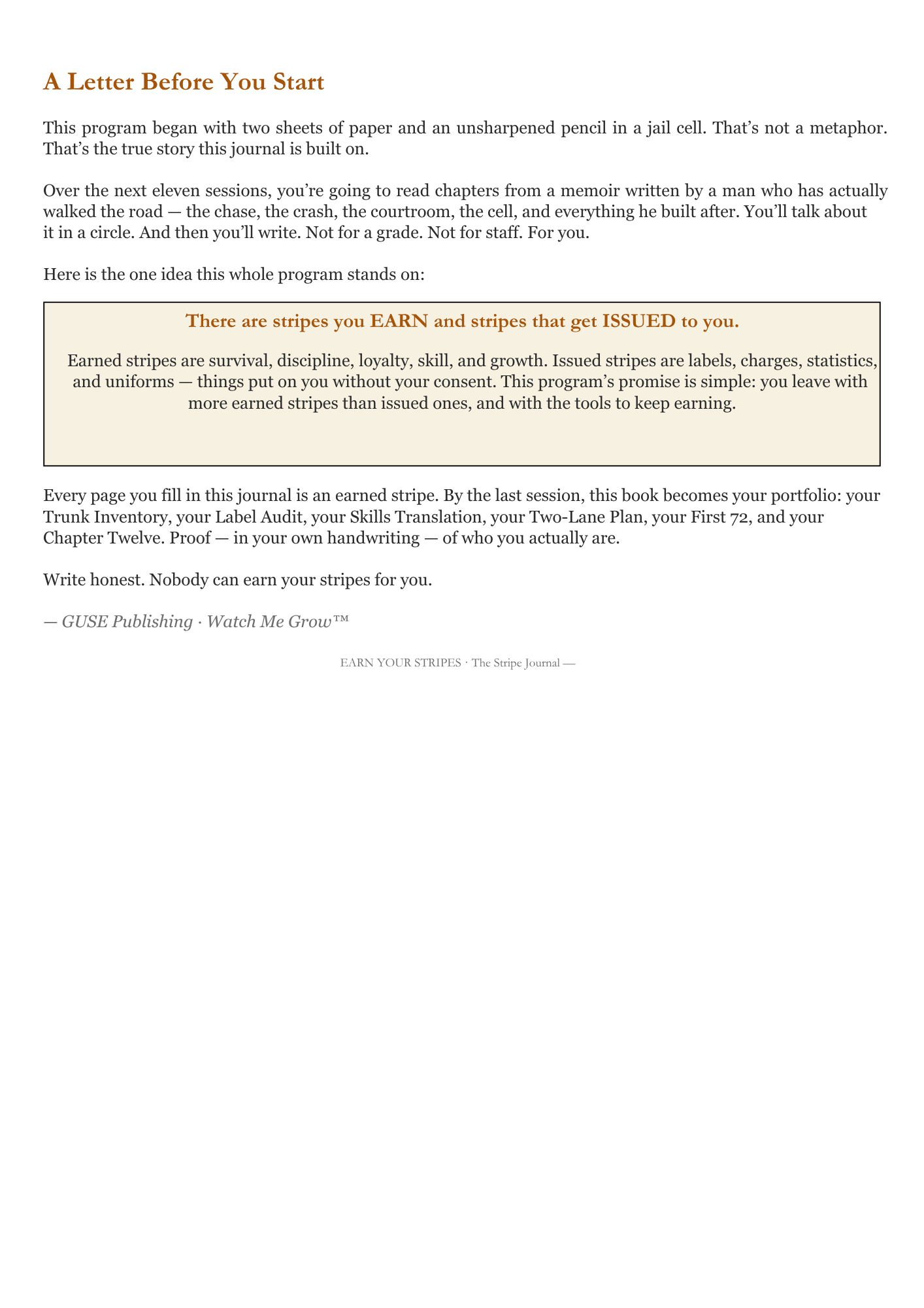 STRIPES: Participant Workbook & Portfolio